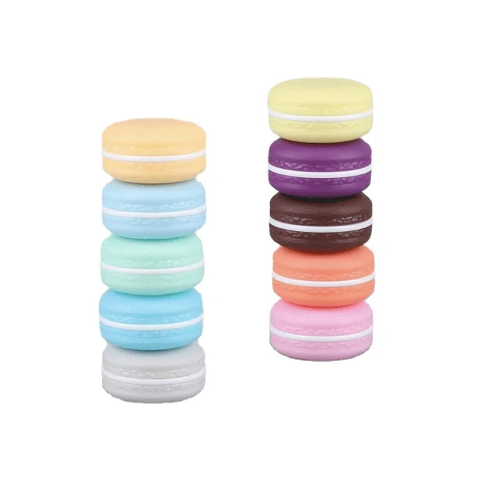 10g Macaron Colorful Cute Cosmetic Container 10g Lip Balm Jar Plastic Macaron Eye  Cream Jar