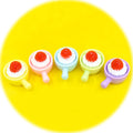 Pretty Simulation 3D Strawberry Cake Dessert Kawaii Resin Cabochon for Kids Dolls Food Play Charms DIY Scrapbooking Phone Decor
