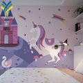 YKMK 092 Customized 4D 3D Modern Style Pink Mural Wallpaper Waterproof Kids Bedroom Wall Decoration for Baby Girls