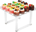 Acrylic Dessert Cake Stand Display Cupcake Riser Table Clear Svering Tray Pastry Cookie Treat Food Buffet Square for Party