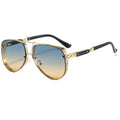 Custom New Fashion Designer Luxury Metal Aviation Trendy Oversized Women Men Shades Sun Glasses Sunglasses 2025