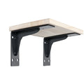 2pcs Heavy Duty Wall Brackets 30x30mm Black Iron Shelving Brackets