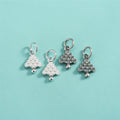 Christmas Popular Jewelry 925 Sterling Silver Fine Christmas Tree Charm for Jewelry Necklace Bracelet Making MegaBDM
