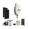 1kw 12V 24V 48V Flower Tulip Vertical Axis Wind Turbine and Solar Hybrid Generator System