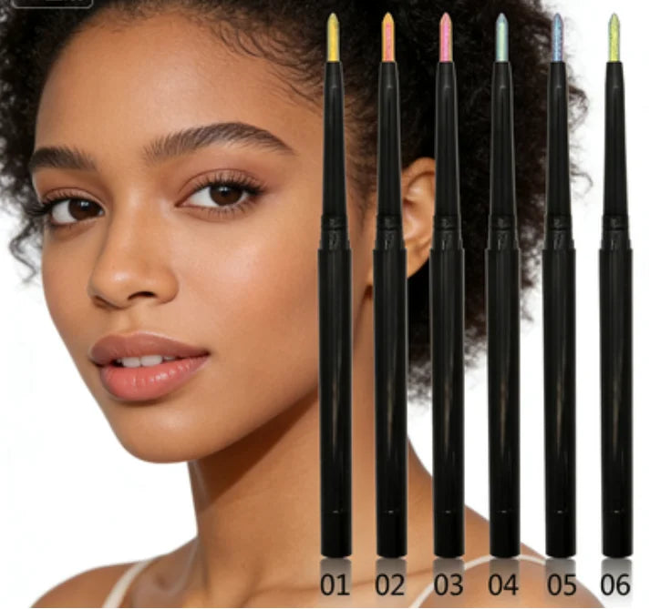 6 Colors Chameleon Eyeliner Pencil Waterproof & Smudge-Proof Color Changing Eyeliner with Smooth Long Lasting Wear