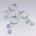 Fashion Jewelry S925 Pure Silver with Color Cz Stone 925 Fine Pendant Wholesale