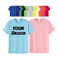 Wholesale Custom Your Brand Logo 100% Cotton Tshirt Blank Men T Shirt Plain Casual Men's T-shirts