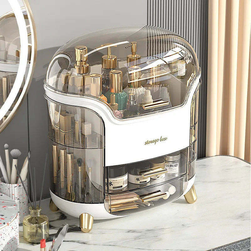 Makeup Organizer Plastic Desktop Clear Drawer Big Cosmetics Storage Box for Jewelry Skincare Plastic Make up Display Case