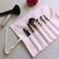 Makeup Roll up Bag Travel Makeup Brush Holder Pink Cotton Case for Brushes Flyer Gift Case Make up Bag