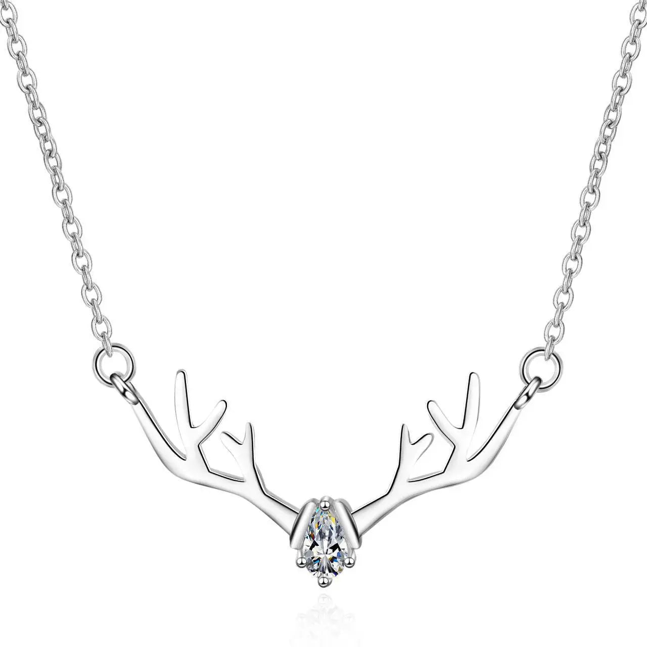 AA00835 Fine Jewelry Elk S925 Necklace Valentine's Day Gift