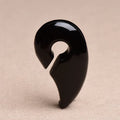 Natural Black Onyx Drop Keyhole Weight Tunnels Ear Expander Plug  Gauges Ear Plugs Tunnels Body Jewelry Piercings