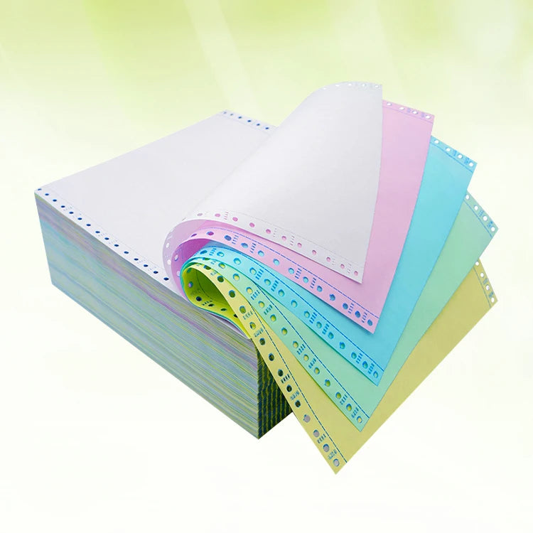 Continuous Computer Forms Carbonless Paper 1/2/3/4plys 9 .5''x5.5''/11''