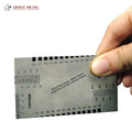 Stainless Steel Stewart Macdonald Metal Pitch Guitar Gauge Tool  String Action Ruler