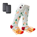 Men's Light Weight Heated Socks Self-Heating Electric Thermal Tech Winter Socks with Bottom Logo for Body Use