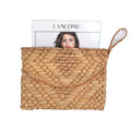 Women's Eco Friendly Straw Beach Bag Summer Portable Durable Cosmetic Storage Handbag