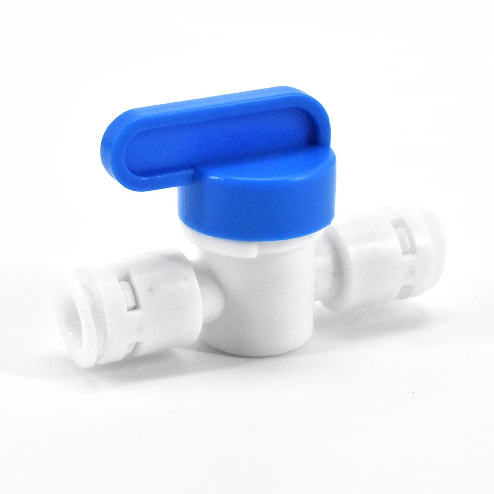 Manual Plastic Water Purifier Accessories Quick Connector Quick Fitting Water Filter Ball Manual Plastic Regulator Valve