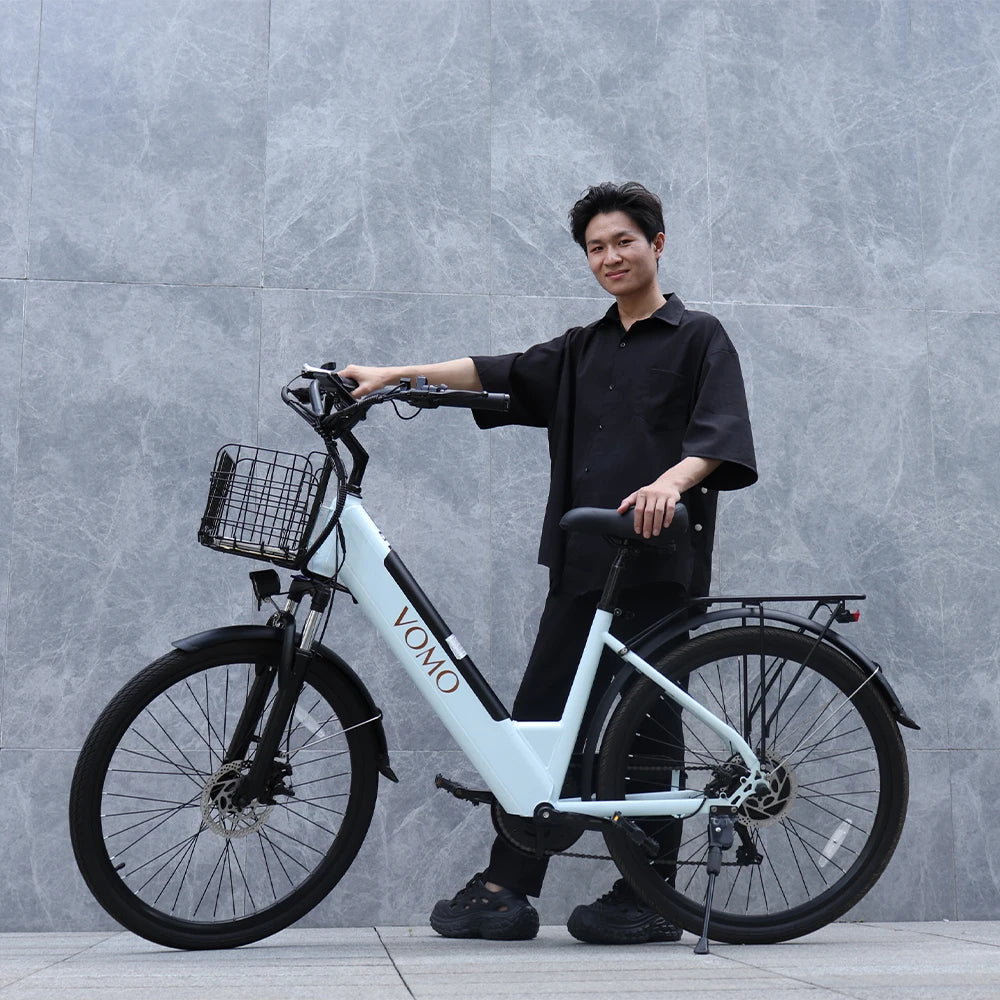Ebike CS20 Skinny Spining Bike EU Stock Factory Direct Price Step Through SkinnyTire Ebike 25km/h Motor E-bike
