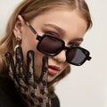 Retro Shades Sunglasses square Frame Transparent Lens Lunettes De Soleil Unisex Anti-blue Glasses
