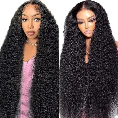24 Inch Deep Wave 13x4 HD for Lace Remy Brazilian Virgin Human Hair Full Lace Wig 200% Density Natural Color MegaBDM