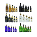 Cosmetic 5ml 10ml 15ml 20ml 30ml 50ml Blue Green Amber clear Black Frosted Glass Essential Oil Dropper Bottle Carton Wholesale