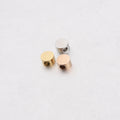 5mm DIY Custom Jewelry Findings Accessories Making Blank Stainless Steel Round Pendant Charm Beads Spacer for Necklace Bracelet