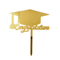 Hstyle Class of 2024 Cake Topper -  Congrats Grad Acrylic Cake Toppers for Graduation Party Decorations Graduate Supplies PQA076