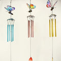 Factory Price 3D Butterfly Wind Chimes  Metal Pipe Fan Wall Hanging Outdoor Indoor Home Hanging Decoration Ornaments