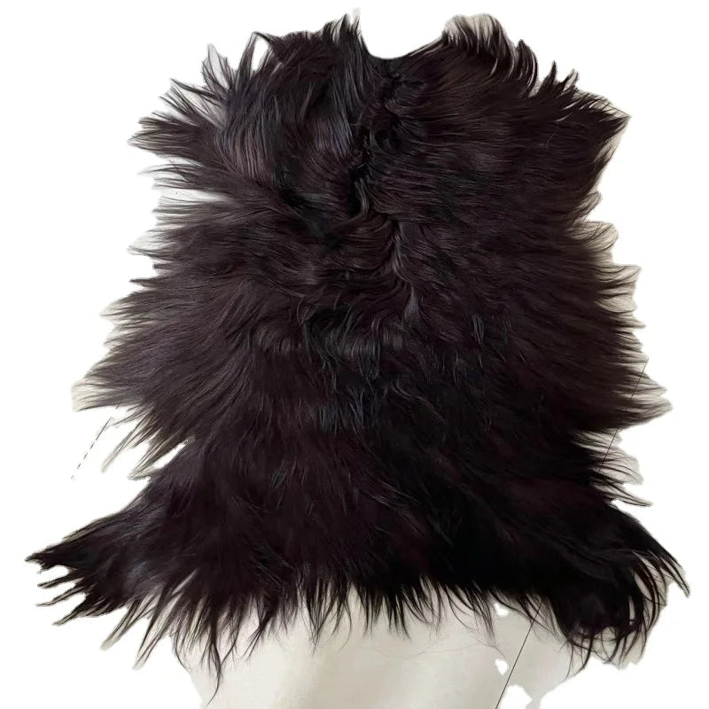 Sample Support Whole Sale Factory Price Promotion Floor Real Sheepskin Carpet Real Fur Rug Long Hair Goat Skin Rugs for Home