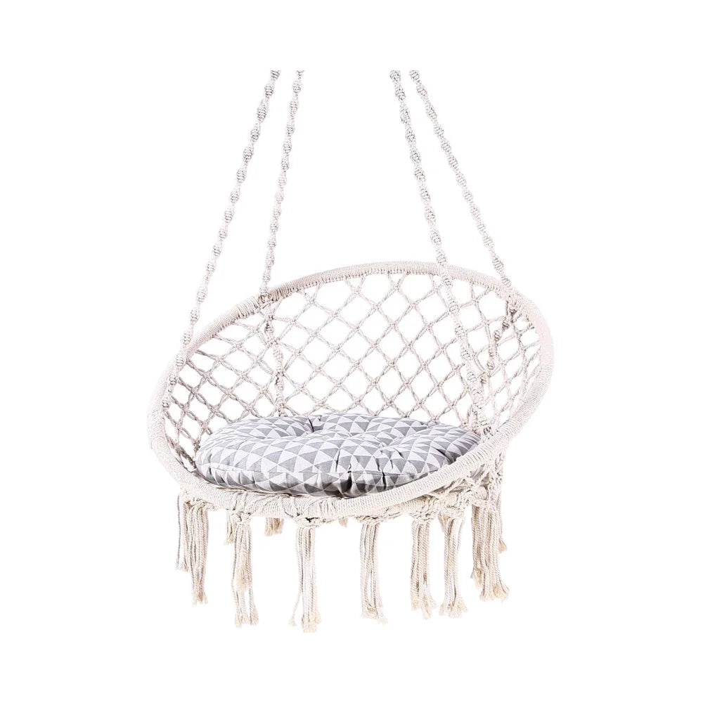 Woqi Indoor/outdoor Swing Hanging Hammock Chair for Adults Tassel Swing Hanging Chair Outdoor Indoor Hammock Chair Customised MegaBDM