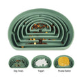 Customized Logo Silicone Slow Feeder Anxiety Relief Licking Pad Lick Mat Dog & Cat Square 21x18cm Silicone Lick Mat Pad Bowl