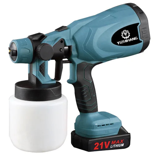800W Portable Fast Charging 21V Wireless Electric Airless Paint Spray Gun Handheld Power Cordless with Battery Source