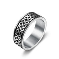 OEM ODM Stainless Steel Mens Jewelry Antique Silver Vintage Mens Boys Irish Celtic Knot Finger Rings