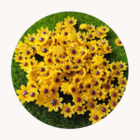 Resin Manufacturing Flatback Sun Cabochon Kawaii Smiling Yellow Sun