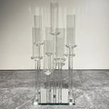 80cm Height 9 Arms Crystal Wedding Aisle Candelabra Wedding Centerpieces Stand MH-Z0312