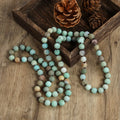 Wholesale Women's Accessories Custom Jewelry  8mm Frosted Natural Matt Gemstone tiger Eye White Howlite Beaded Knot Necklace