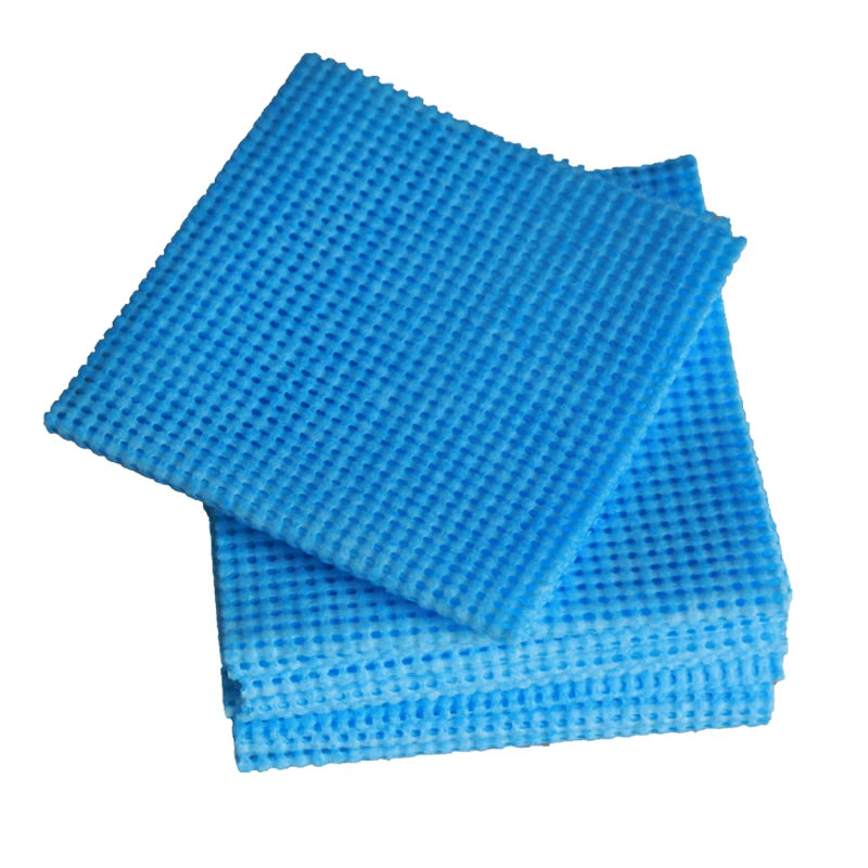 Automatic Rebound Bubbly Resilient Durable Breathable Fusible Eco-Friendly Washable Wiping Material Semi-Cross Spunlace Nonwoven