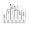 Cosmetic Cream Airless Pump Lotion Bottle 15ml-120ml for Clear Frosted White Black Screen Printing for Skin Care Serum