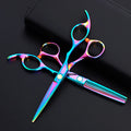 Professional Colorful Stainless Steel New Fashion Design Flat Barber Scissors