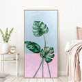 Northern Europe Style Banana Leaf Art 100% Hand Painted Oil Painting on Canvas Wall Decorative Paintings