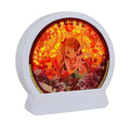 2025 Diy 3D Paper Cut Light Box Plastic Round Photo Frame Art Home Decor Promotional Gift Items for Handcraft Product