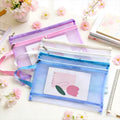 A4zipper Bag-Portable Lightweight Nylon File Bag and Accessory Storage Cosmetic Bag Custom Production Available at Factory Level