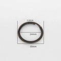 Batch Split Rings/30mm Gun-Black Key Ring/Elastic Ring Key Chain Hook Leather Batch Split Rings