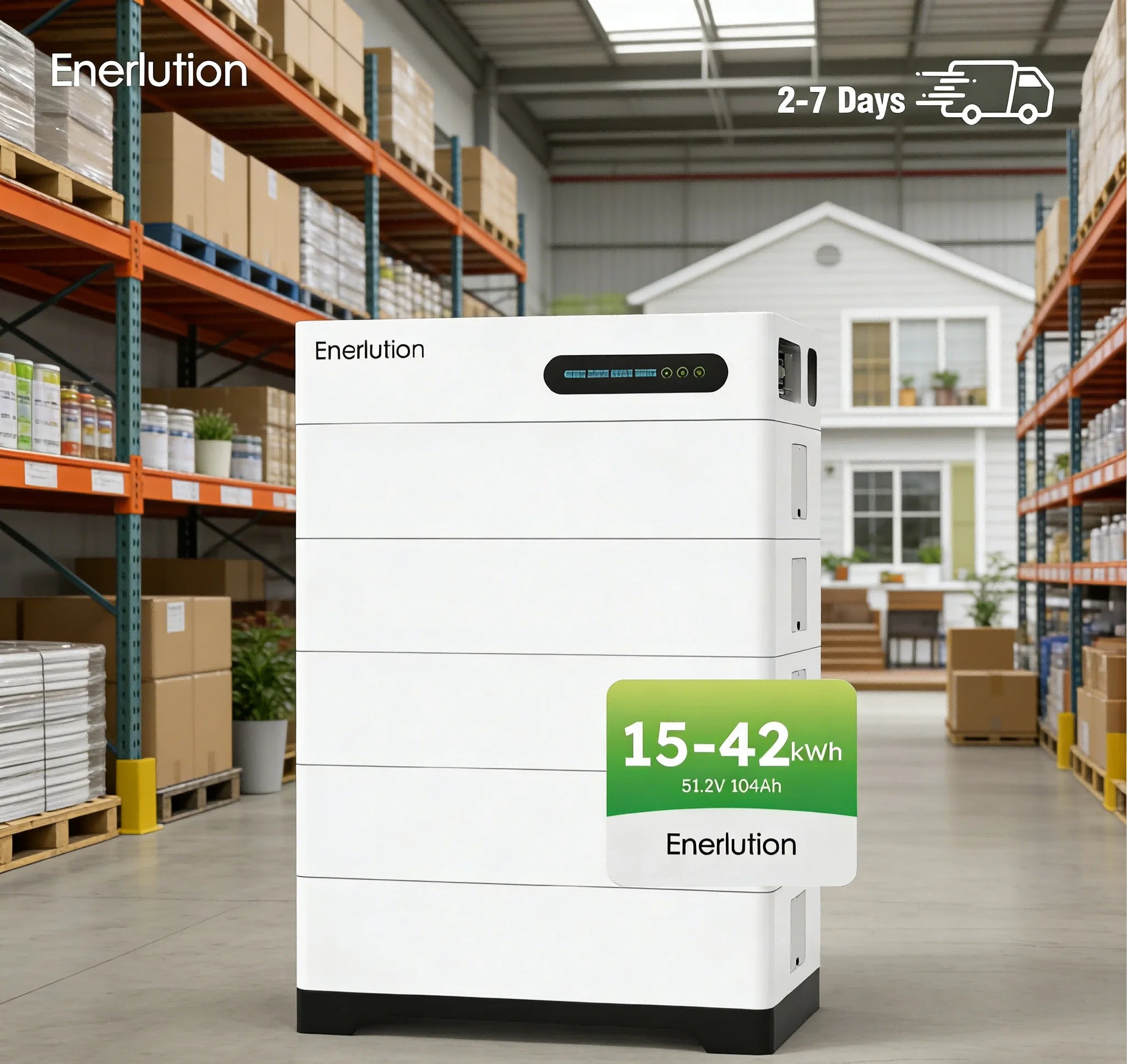 EU Warehouse Top Grade Enerlution 48V 100Ah Stacked Battery 10-Year Warranty HV Home Solar Storage Battery