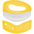 Heavy Duty Super Sharp Blade Pizza Knife Stainless Steel Pizza Cutter Rocker with Cover