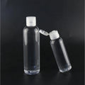 Wholesale 1oz 2oz 4oz 5oz 100ml Transparent Flip Top Cap Pet Bottle PP Flip Lid 120ml Plastic Bottle Flip Top Cap MegaBDM