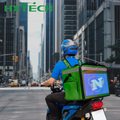 10 Colors Available Plastic LED Bike Delivery Box Waterproof Oxford Fabric Food Delivery Box