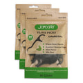 Vegan Dental Flosser Bamboo Charcoal Wheat Straw Handle for Teeth Cleaning