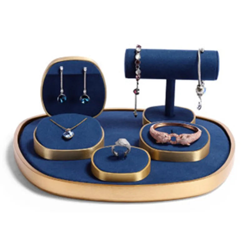 Free Combination Multipurpose Metal Jewelry Display Shelf Fancy showcase Ring Earrings Necklace Bracelet Display Stand