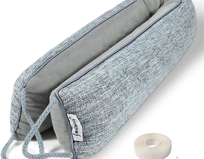 Fabric 36" Weighted Draft Stopper for Bottom of Doors and Windows  Soundproofing Under Door
