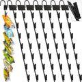 Hookei Supermarket Retail Snack Hanger Metal Shelf Merchandising Hanging Display Clips Strips with 12 Hooks